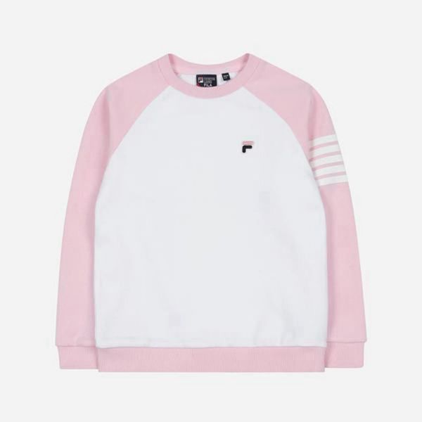 Fila B Boy's Sweatshirts - Pink/White,NZ 450-1597